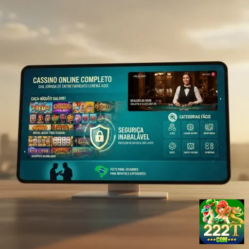 Ilustração de Aproveite o aplicativo 222t para cassino com recursos avançados