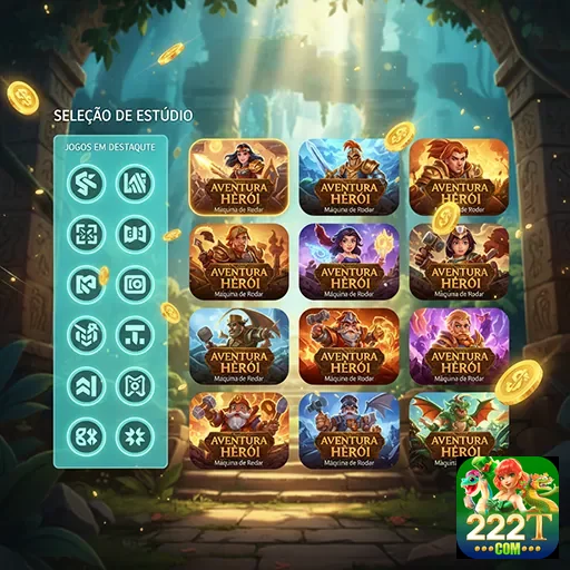 Ilustração de Experimente os melhores jogos de slots na 222t