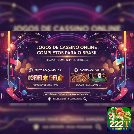 Ilustração de Slots e Jogos ao Vivo